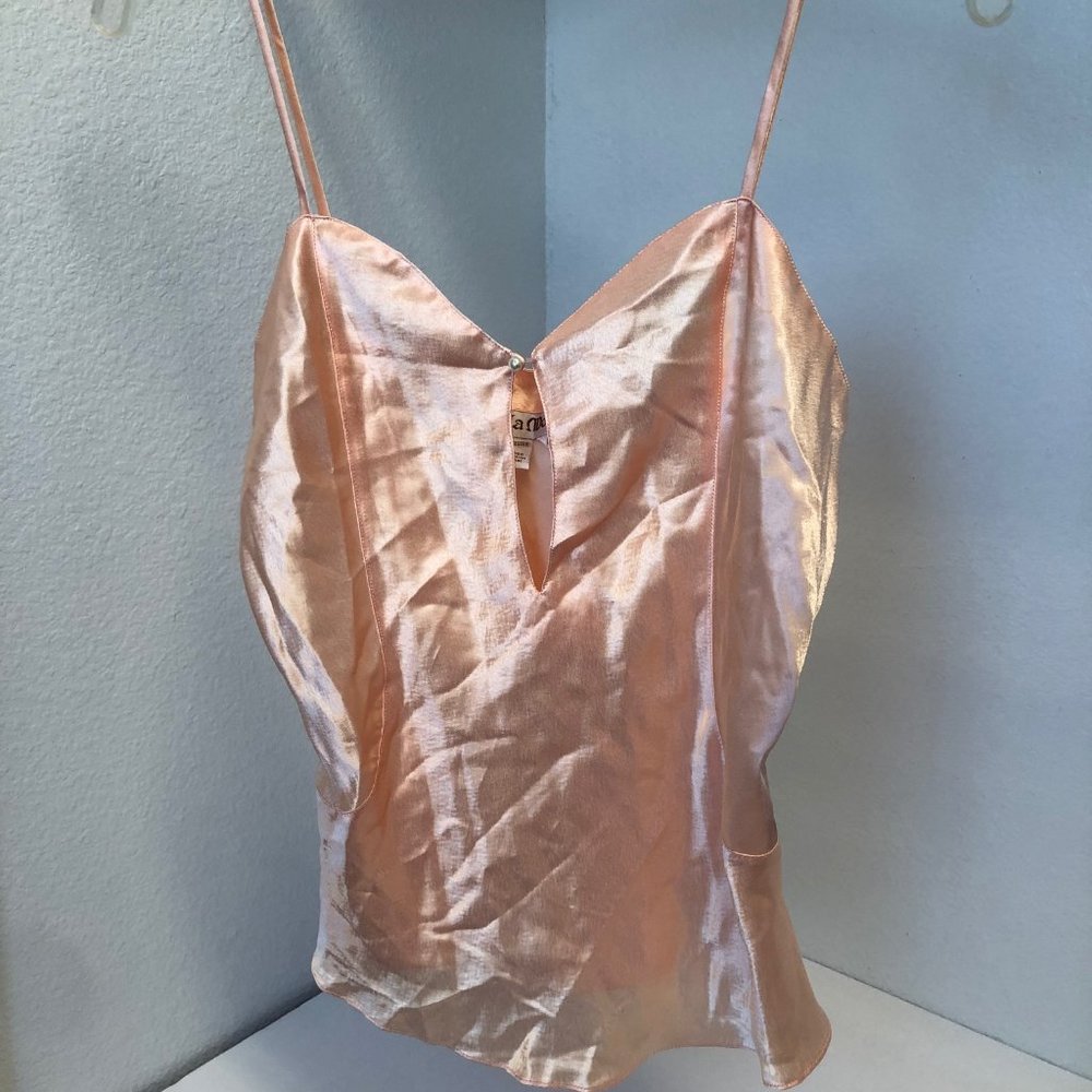Vintage 80s La Mouette satin cami